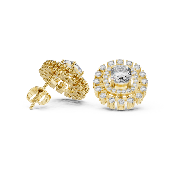 Cushion Square 2.02ct Lab Grown Diamond Earring