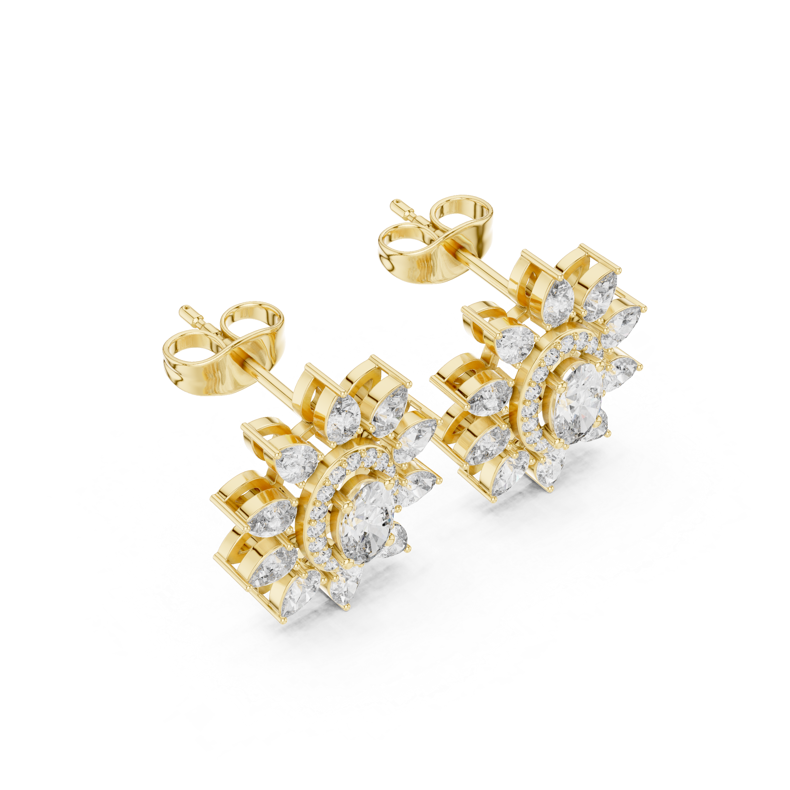 Pear Oval 1.5ct Lab Grown Diamond Earring