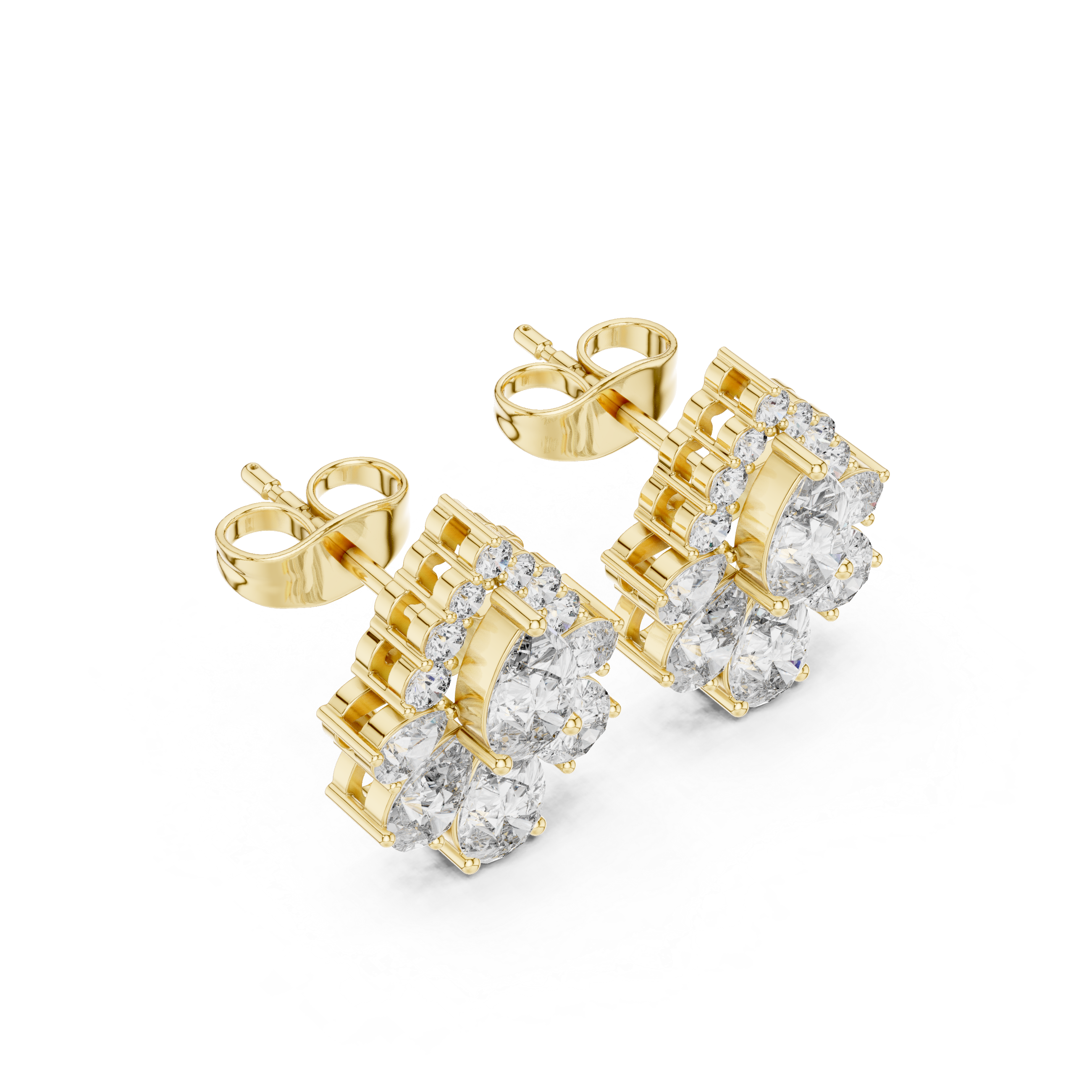 Stunning Pear 1.97ct Lab Grown Diamond Earring