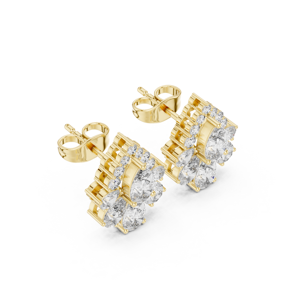 Stunning Pear 1.97ct Lab Grown Diamond Earring