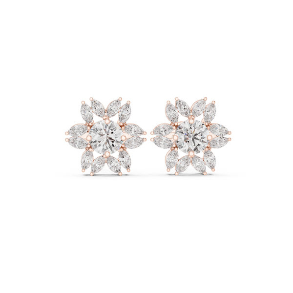 Gleaming 13.58ct Marquise Lab Grown Diamond Earring