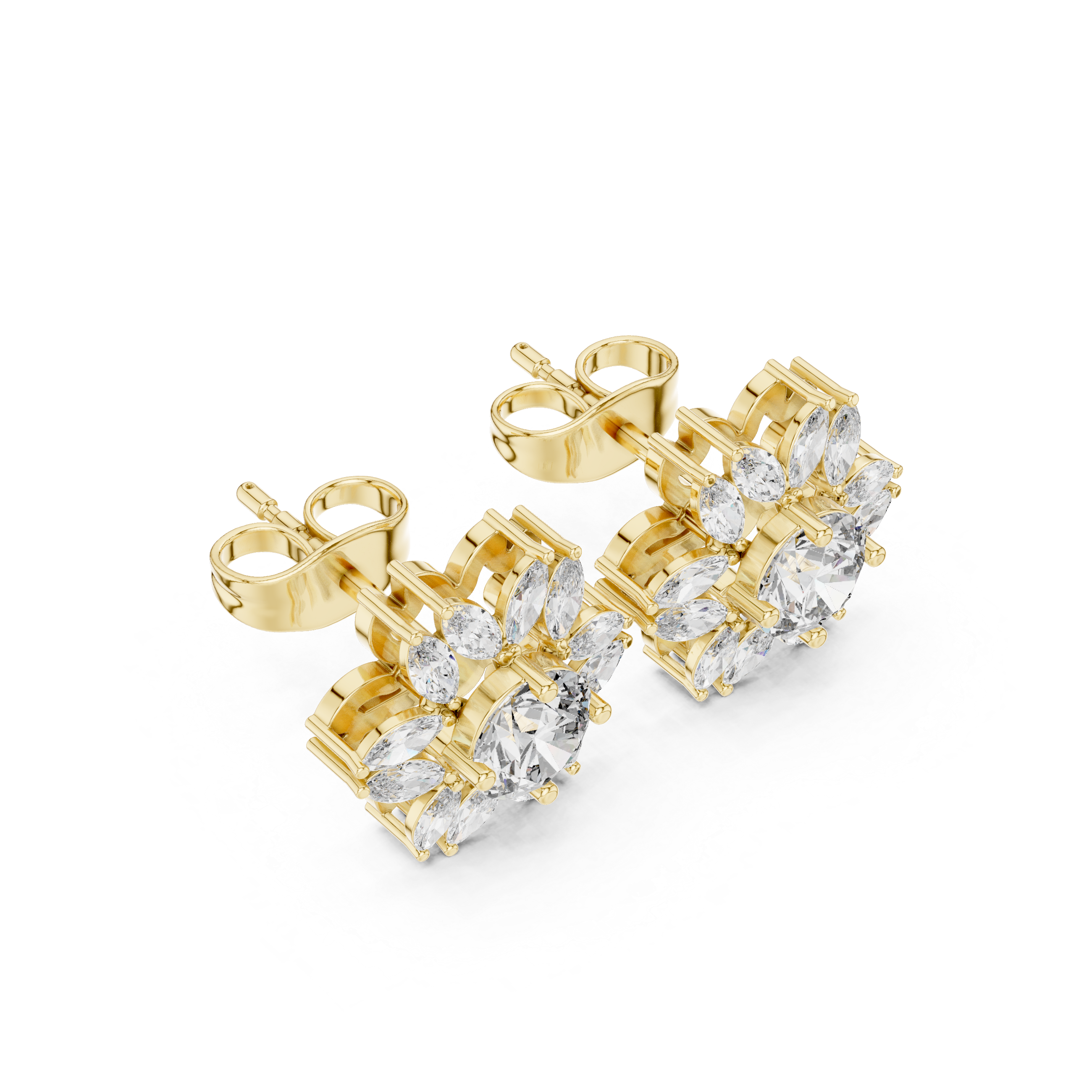Gleaming 13.58ct Marquise Lab Grown Diamond Earring