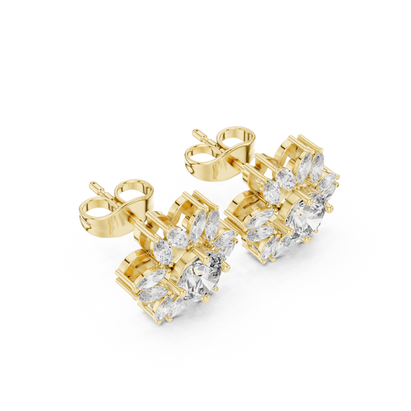 Gleaming 13.58ct Marquise Lab Grown Diamond Earring