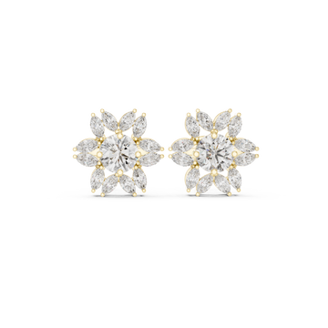 Gleaming 13.58ct Marquise Lab Grown Diamond Earring