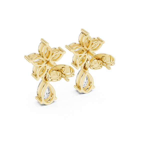 1.7ct Marquise Pear Lab Grown Diamond Earring