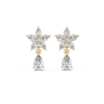 1.7ct Marquise Pear Lab Grown Diamond Earring