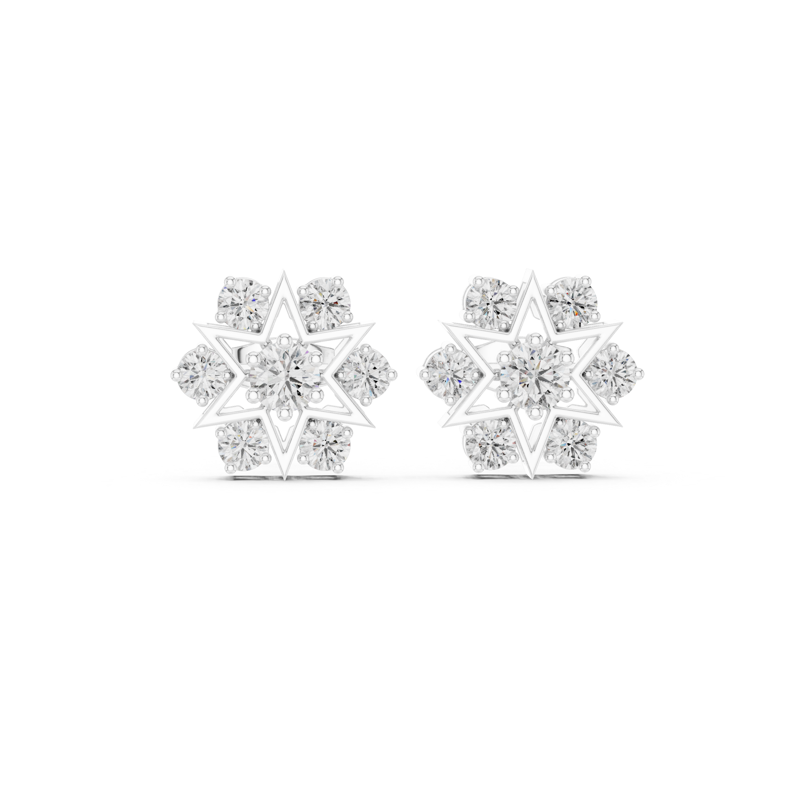 Luminous 1.38ct Lab Grown Diamond Earring