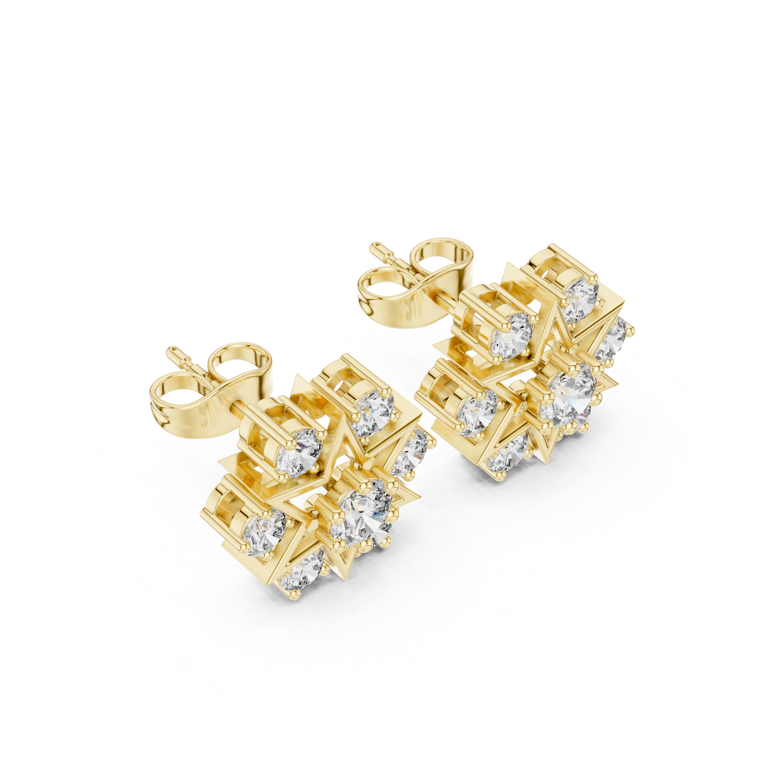 Luminous 1.38ct Lab Grown Diamond Earring