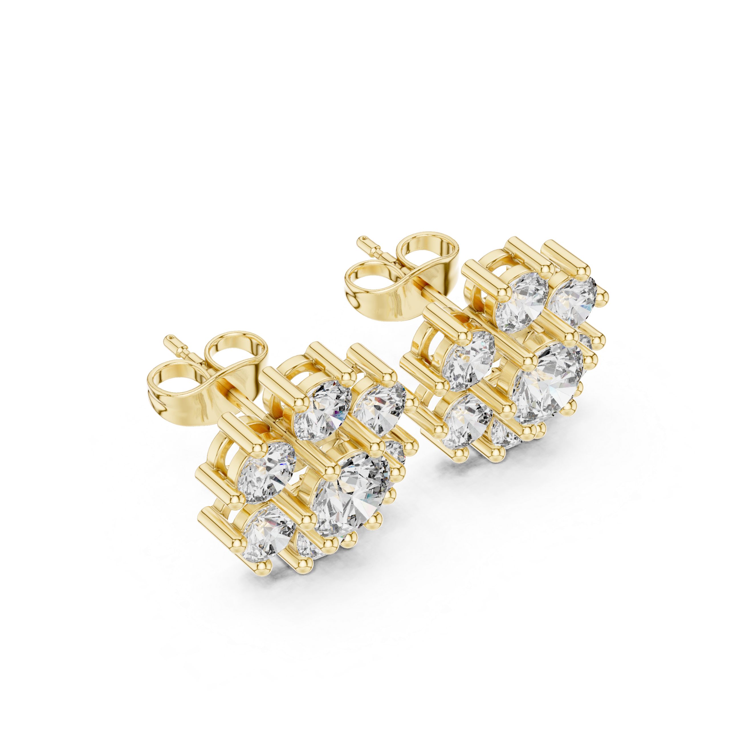 Brilliant 2.98ct Lab Grown Diamond Earring