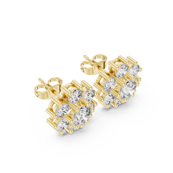 Brilliant 2.98ct Lab Grown Diamond Earring