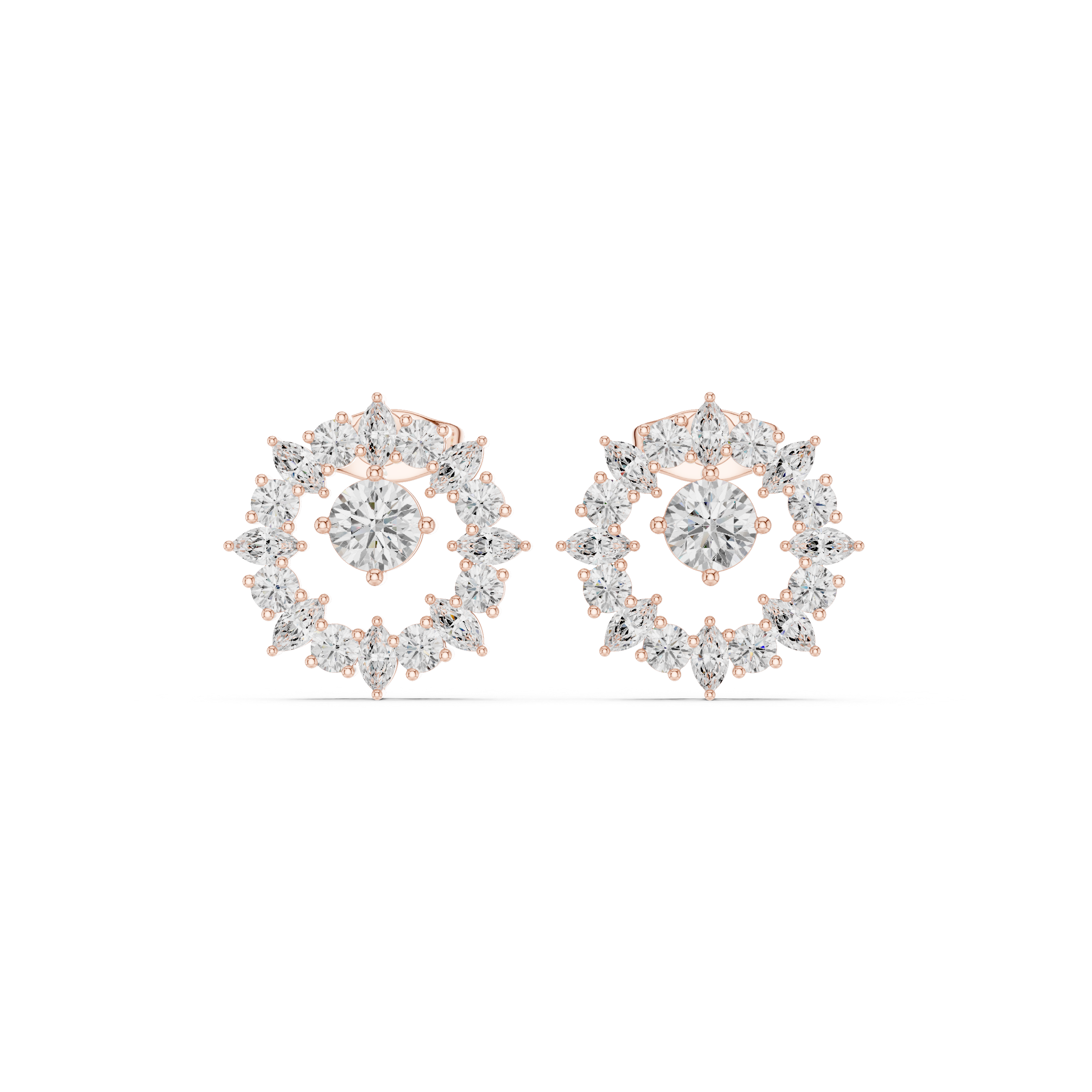 Regal 1.53ct Marquise Lab Grown Diamond Earring