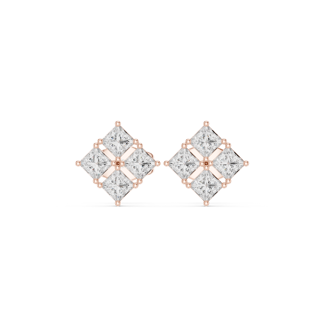 Gleaming Princess 0.3ct Lab Grown Diamond Earring