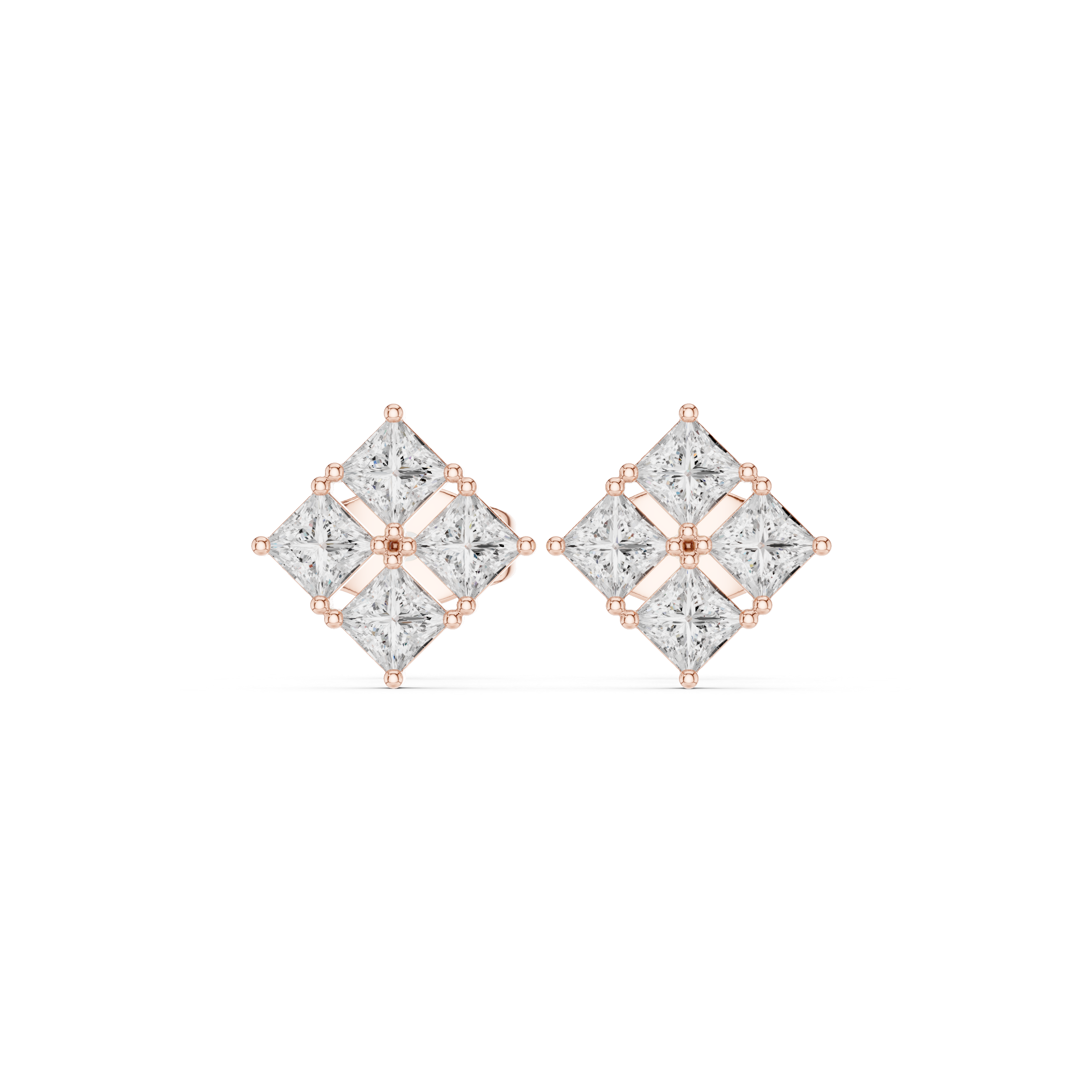 Gleaming Princess 0.3ct Lab Grown Diamond Earring