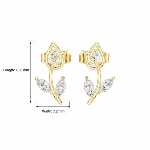 Marquise Pear 0.32ct Lab Grown Diamond Earring