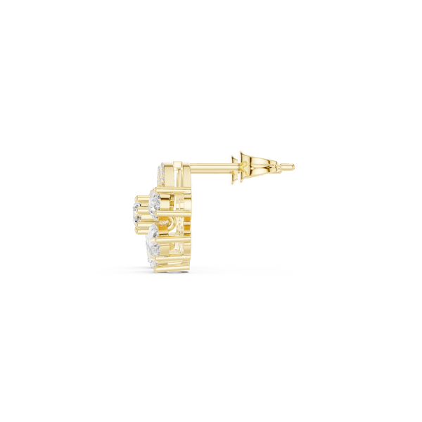 Bright 1.662ct Pear Lab Grown Diamond Earring