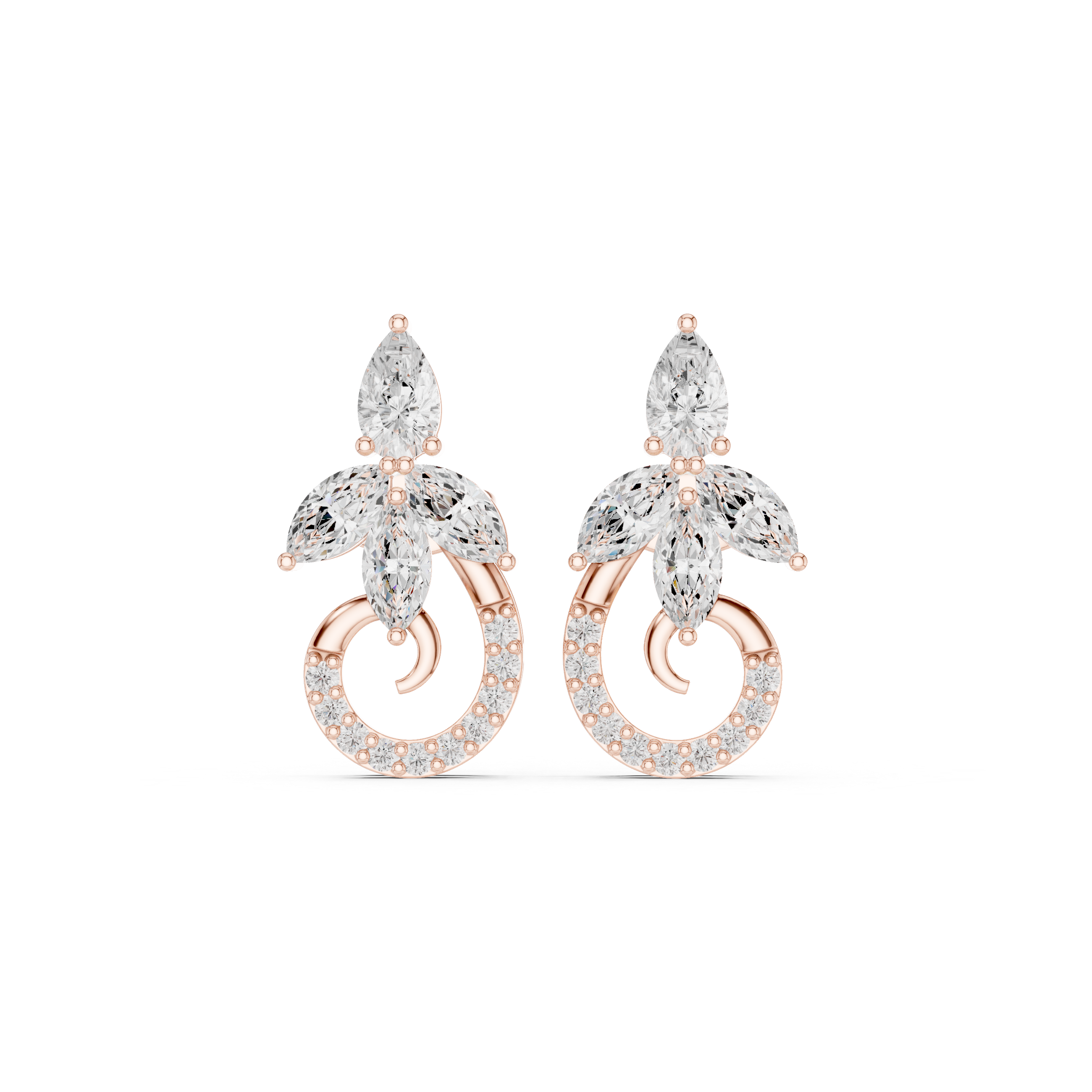 Marquise Pear 2.21ct Lab Grown Diamond Earring