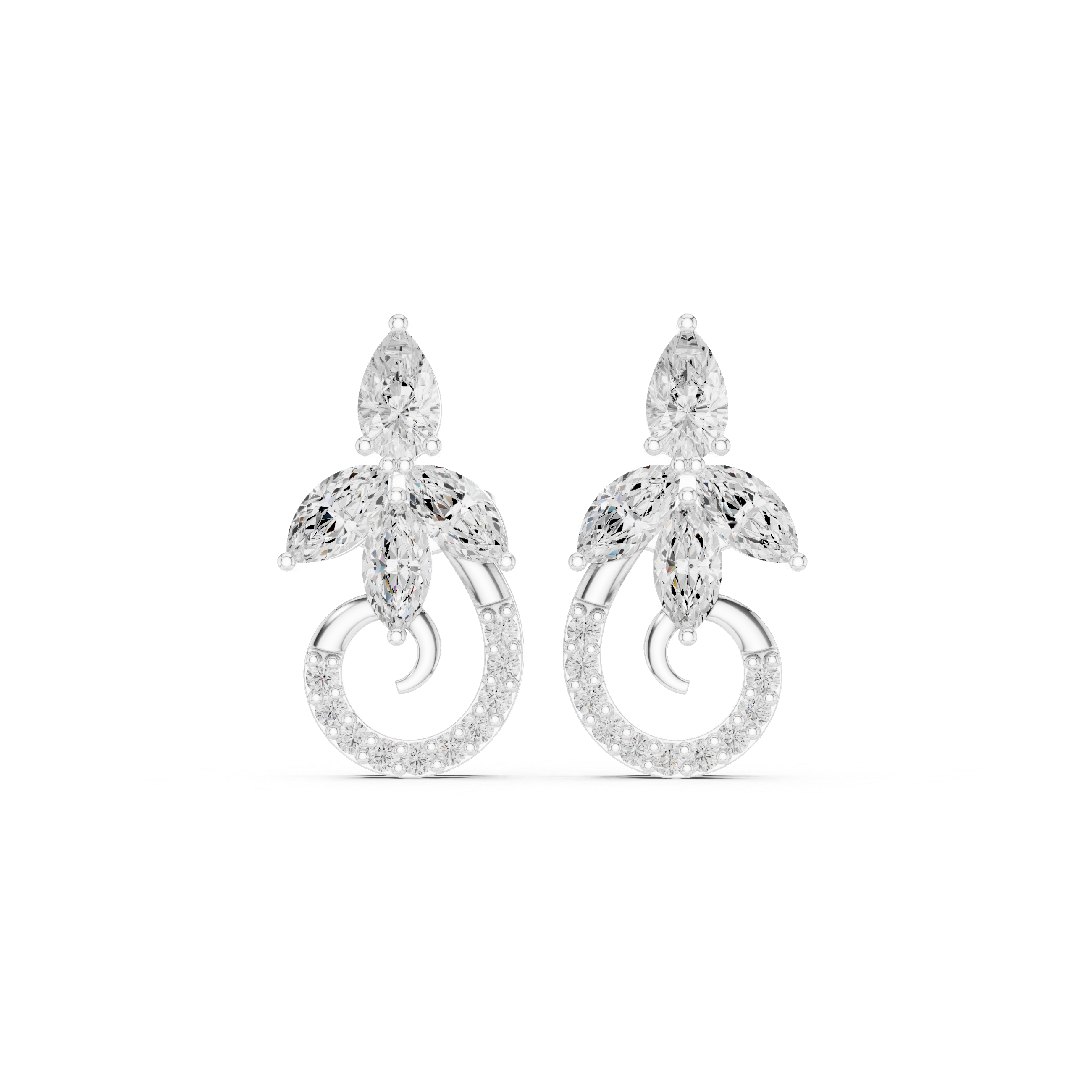 Marquise Pear 2.21ct Lab Grown Diamond Earring
