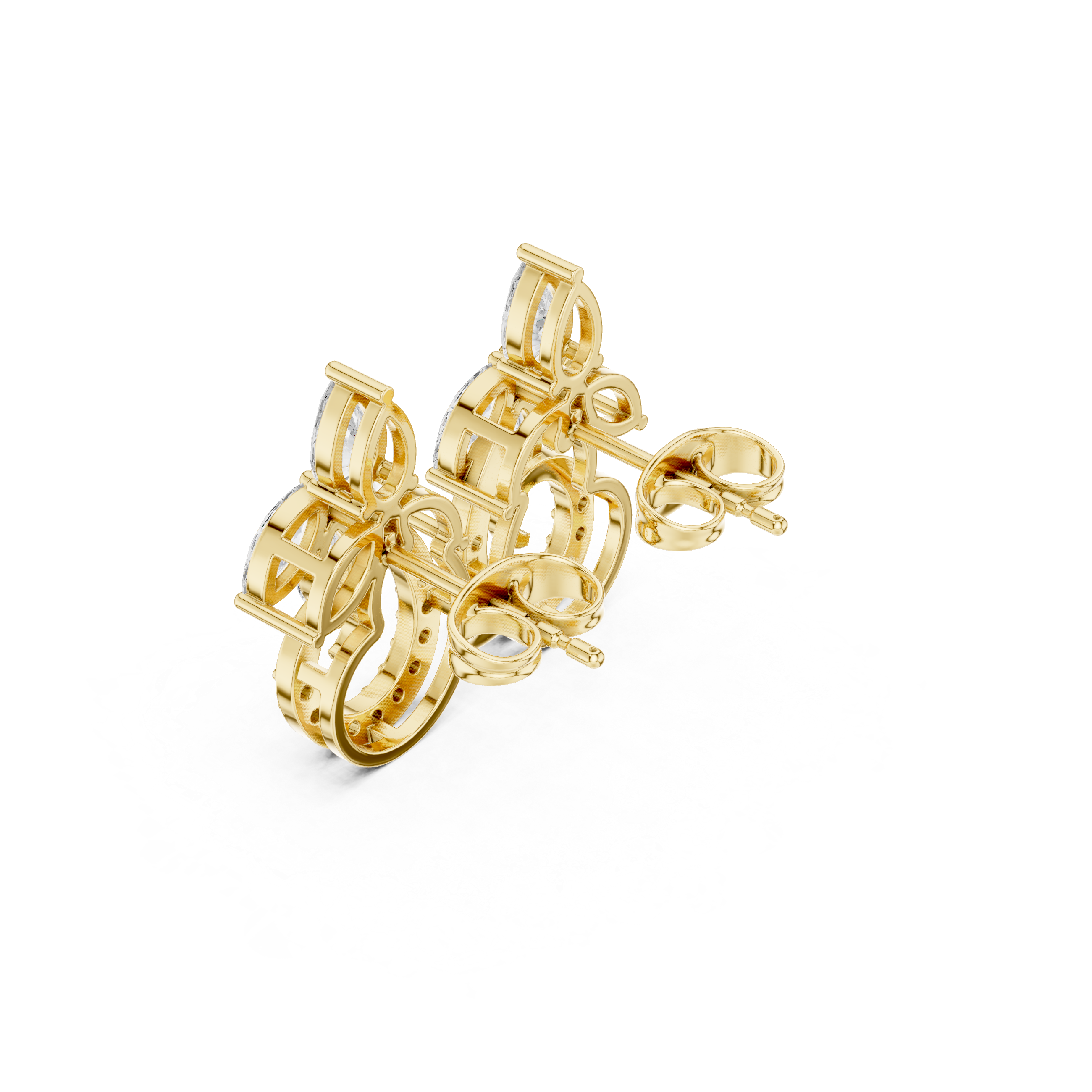 Marquise Pear 2.21ct Lab Grown Diamond Earring