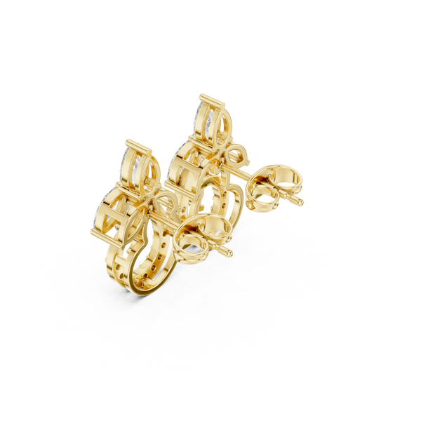 Marquise Pear 2.21ct Lab Grown Diamond Earring