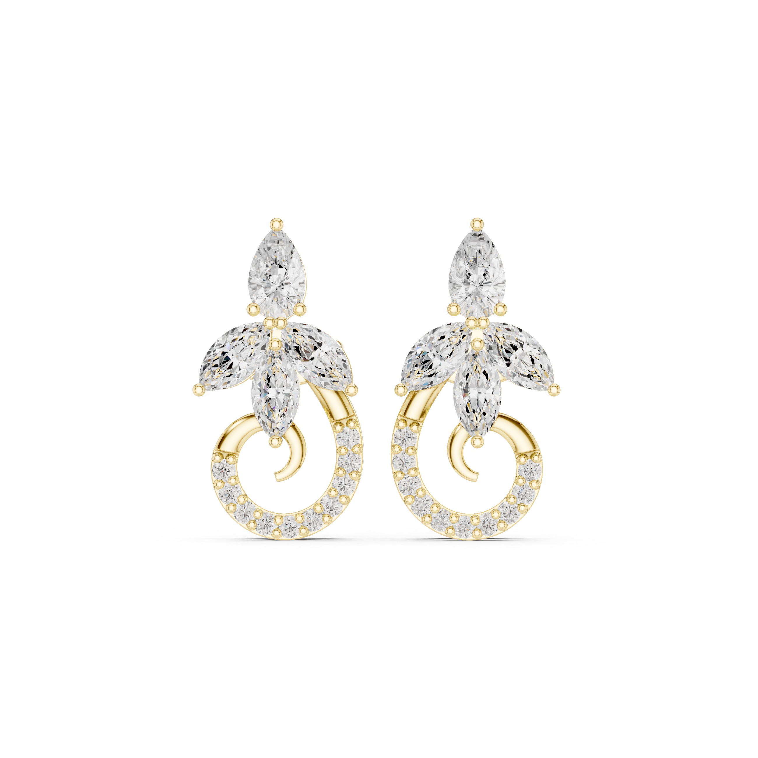 Marquise Pear 2.21ct Lab Grown Diamond Earring
