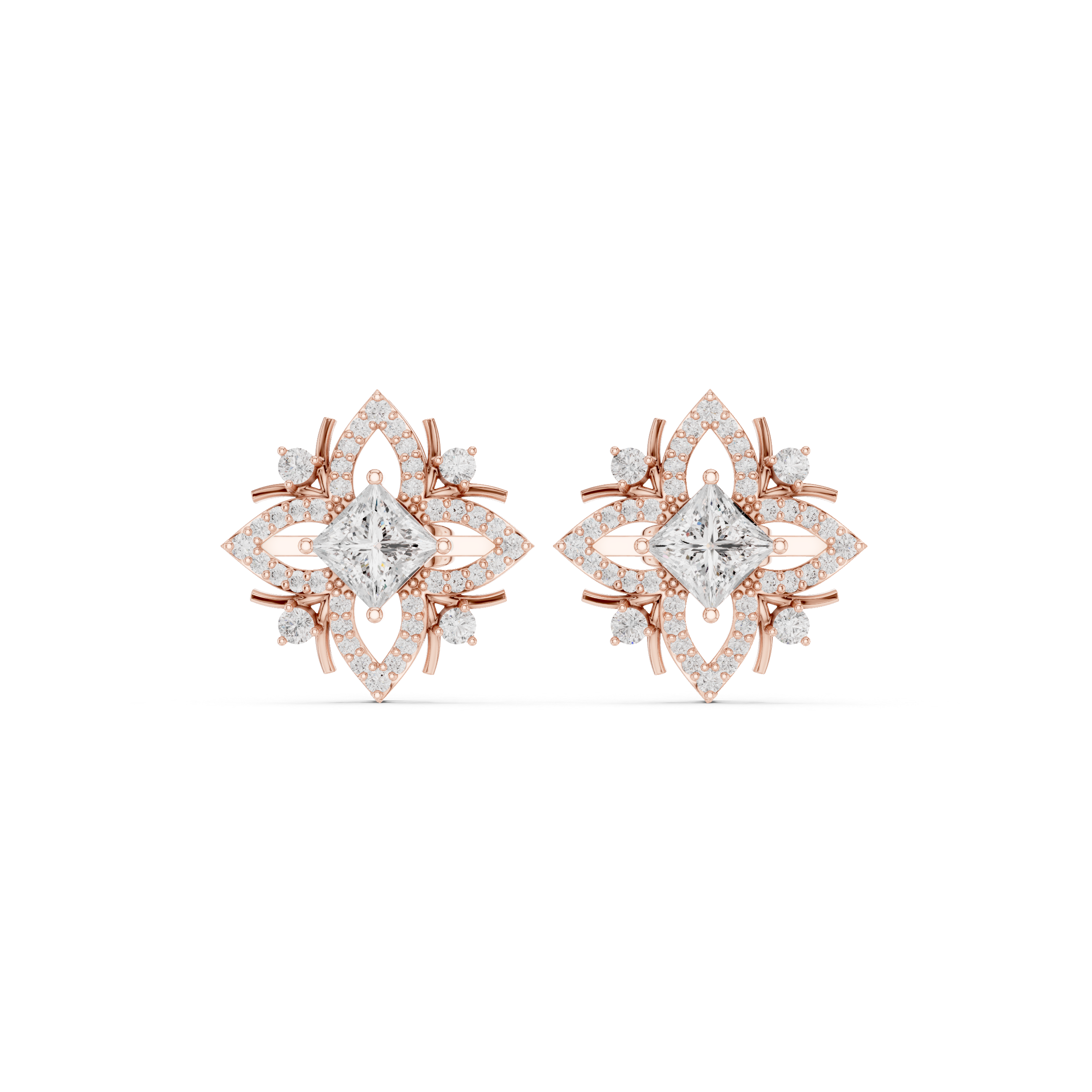 Stunning 1.15ct Princess Lab Grown Diamond Earring
