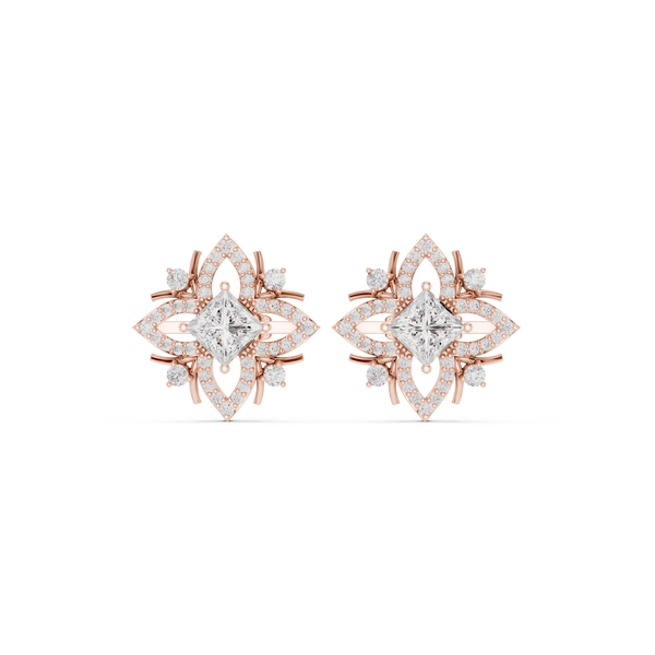 Stunning 1.15ct Princess Lab Grown Diamond Earring