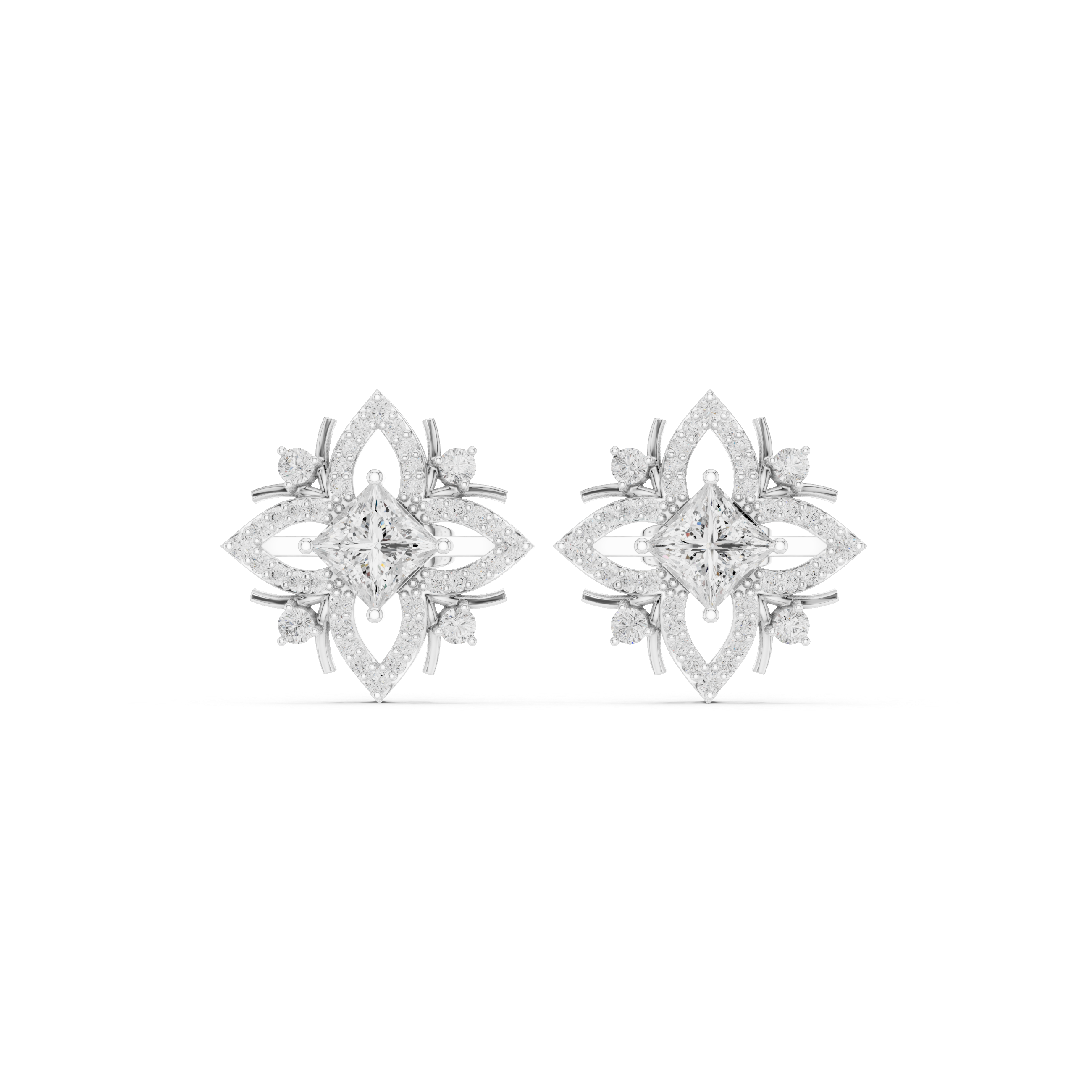 Stunning 1.15ct Princess Lab Grown Diamond Earring