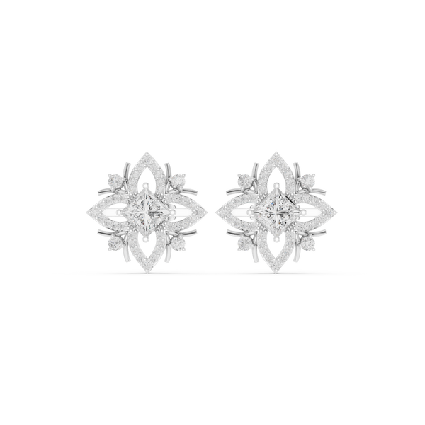 Stunning 1.15ct Princess Lab Grown Diamond Earring