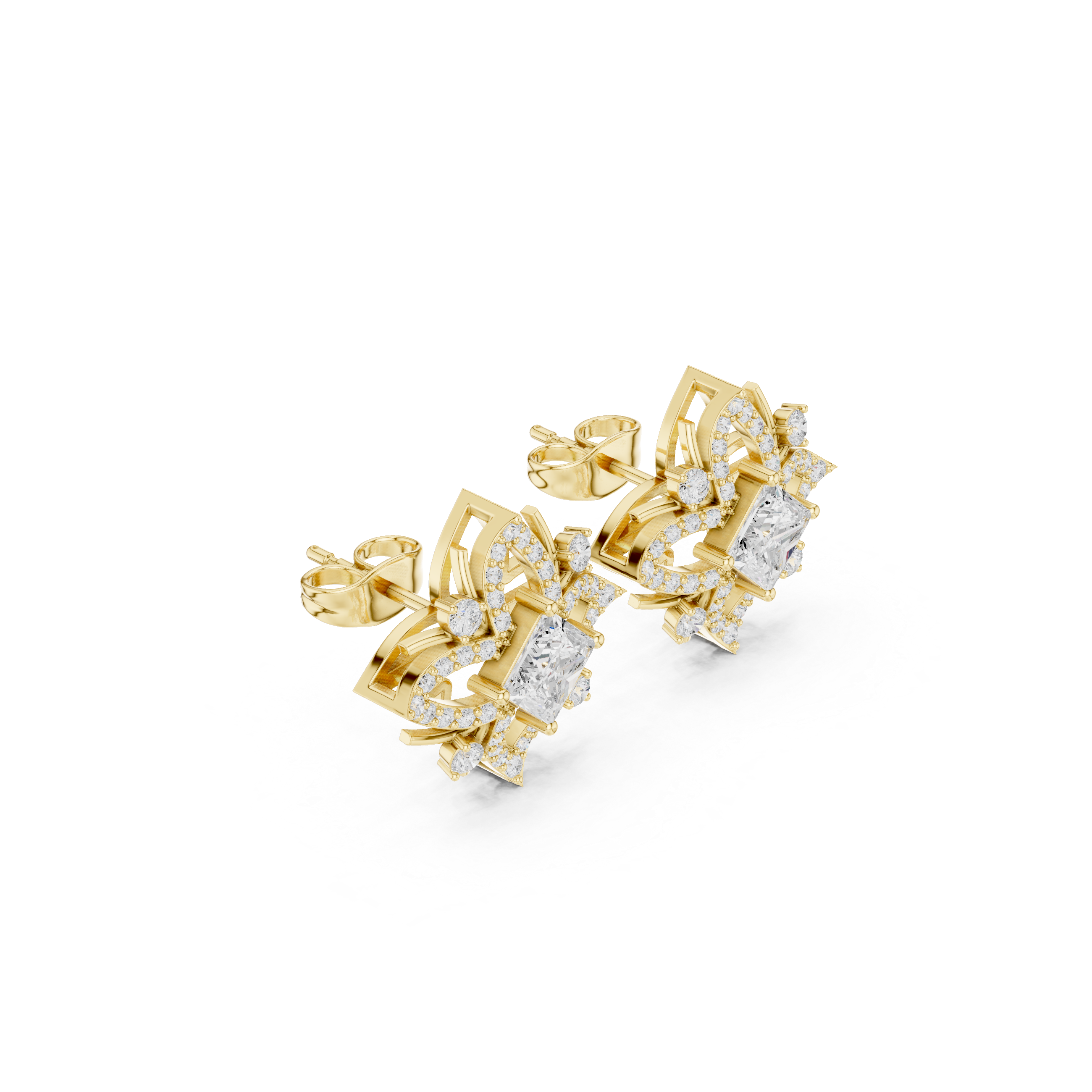 Stunning 1.15ct Princess Lab Grown Diamond Earring