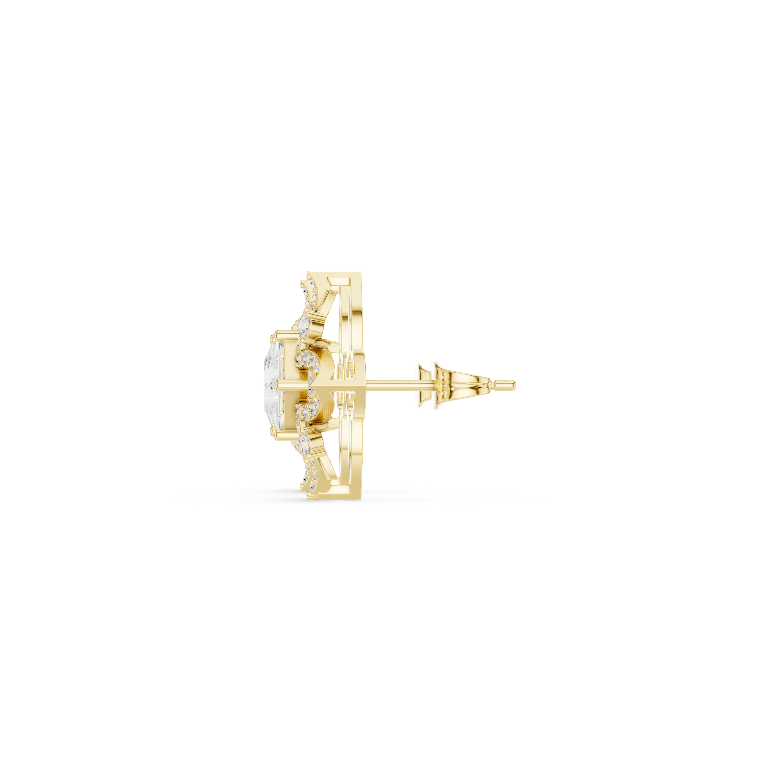 Stunning 1.15ct Princess Lab Grown Diamond Earring