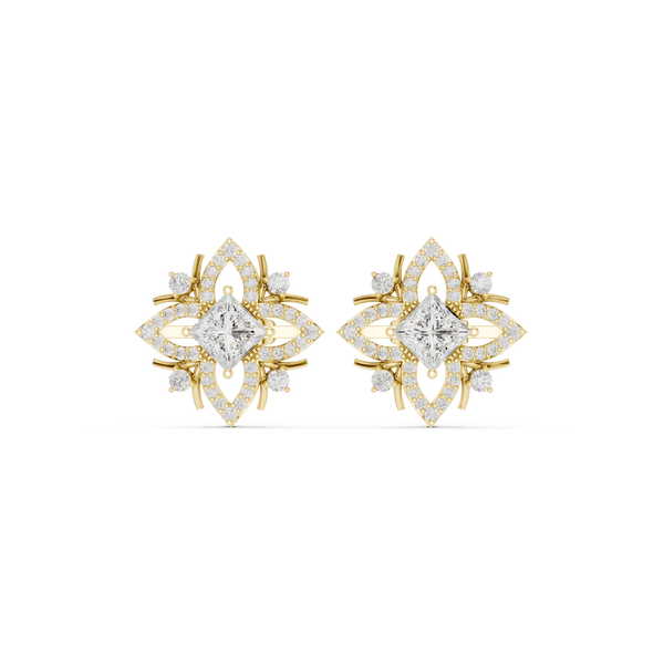 Stunning 1.15ct Princess Lab Grown Diamond Earring
