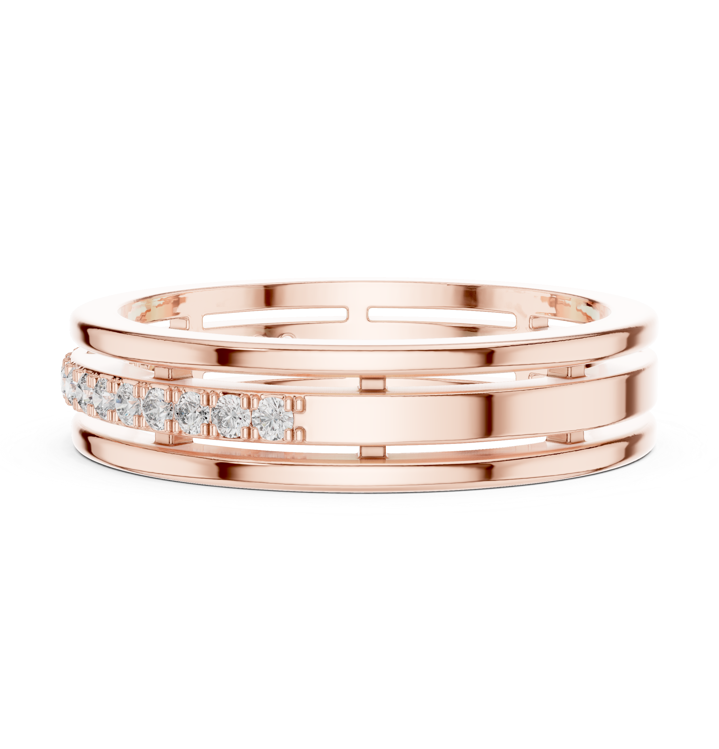 Round Diamond Eternity Lab Grown Diamond Ring