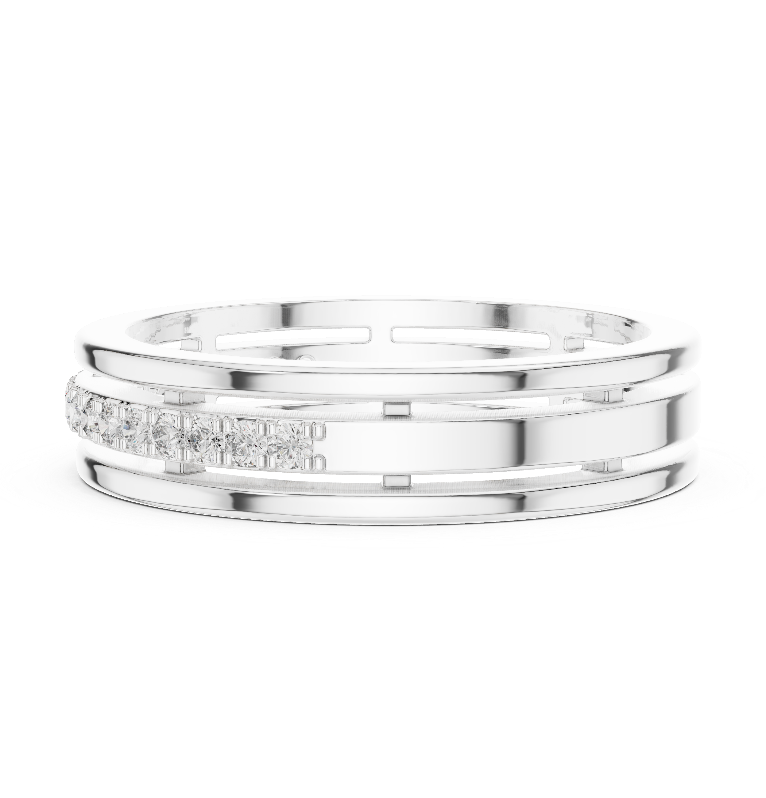 Round Diamond Eternity Lab Grown Diamond Ring