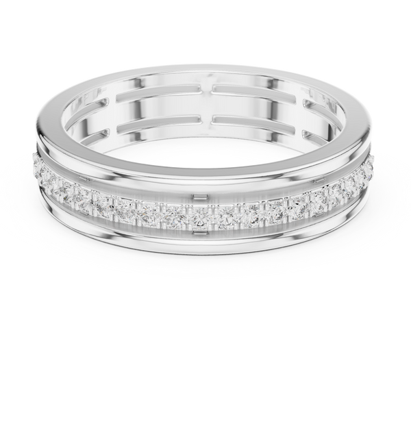 Round Diamond Eternity Lab Grown Diamond Ring