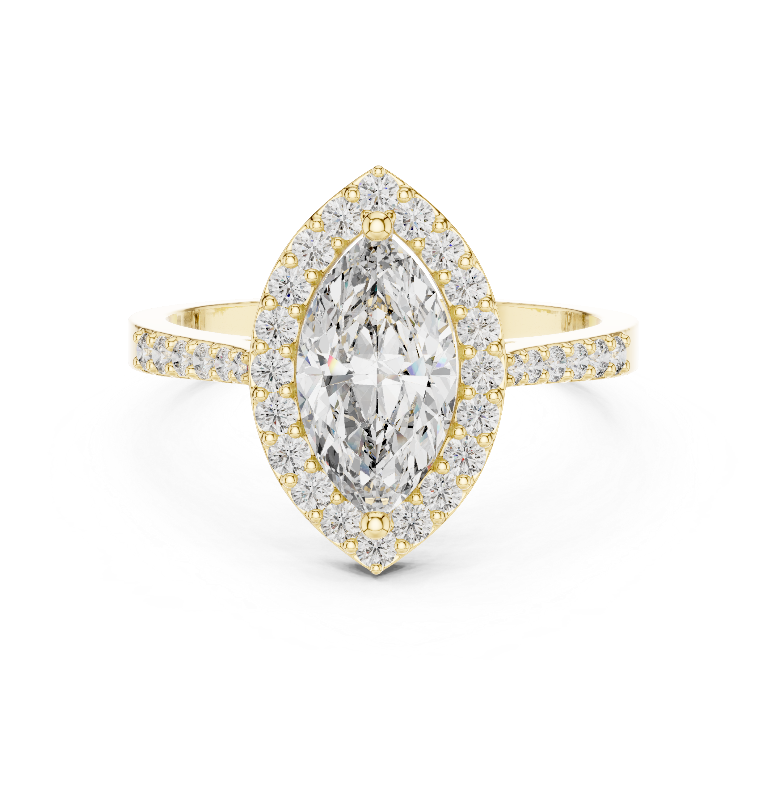 Timeless 1 ct Marquise Diamond Lab Grown Diamond Ring