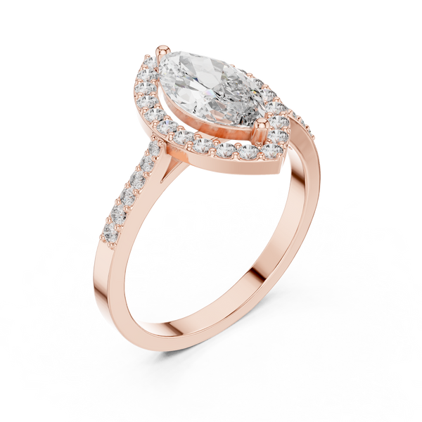 Timeless 1 ct Marquise Diamond Lab Grown Diamond Ring
