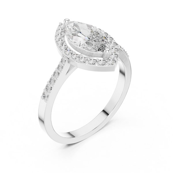 Timeless 1 ct Marquise Diamond Lab Grown Diamond Ring