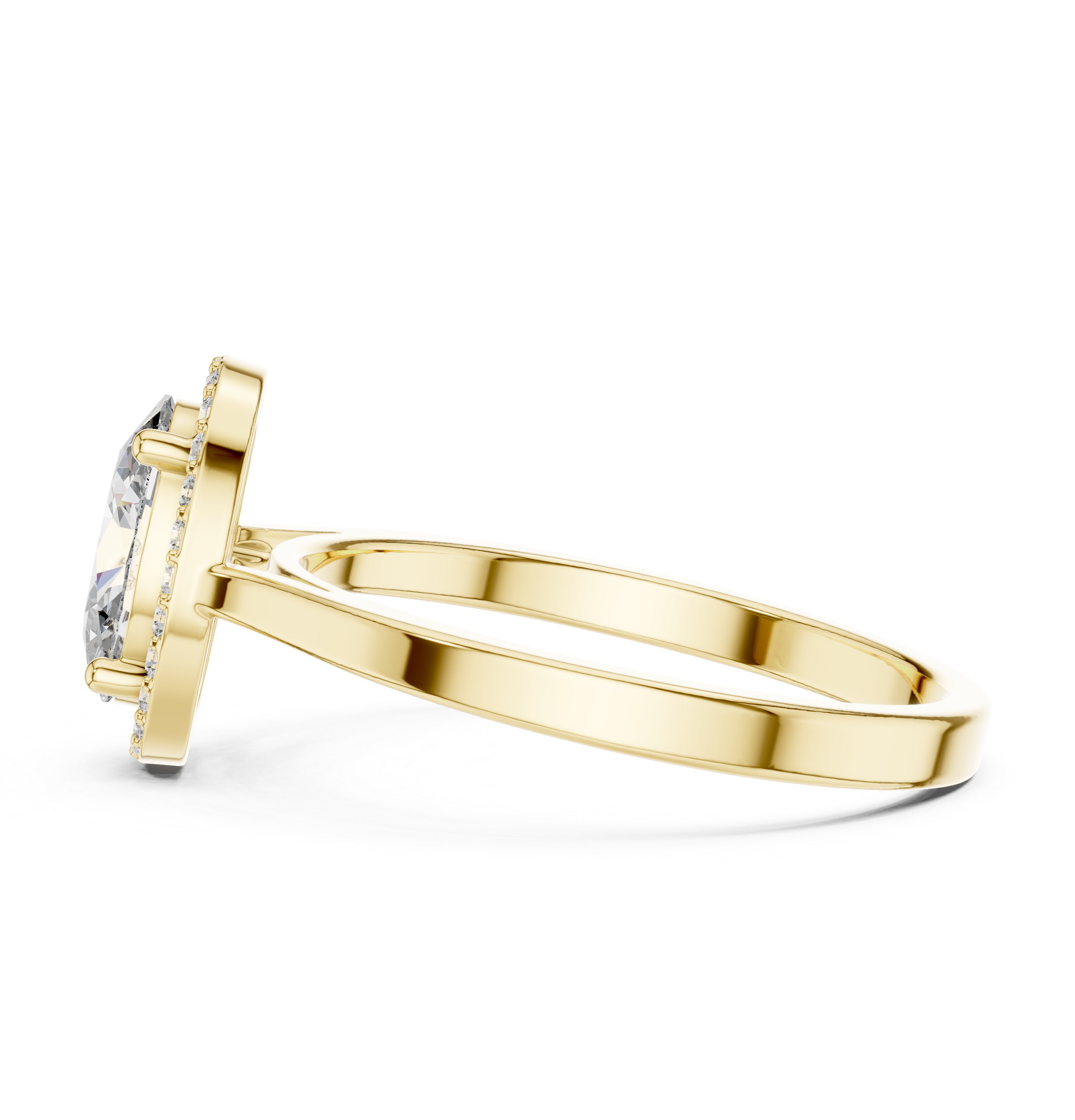 Brilliant Oval & Round Diamond Lab Grown Diamond Ring
