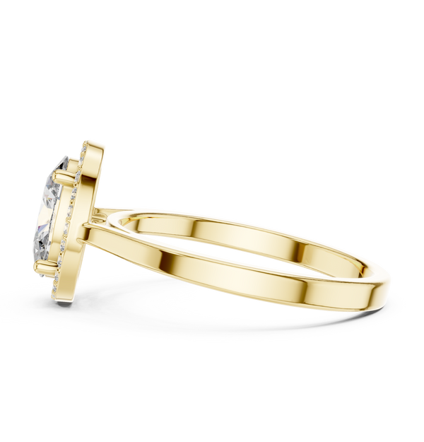 Brilliant Oval & Round Diamond Lab Grown Diamond Ring