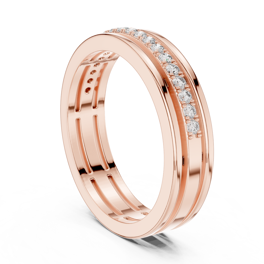 Round Diamond Eternity Lab Grown Diamond Ring
