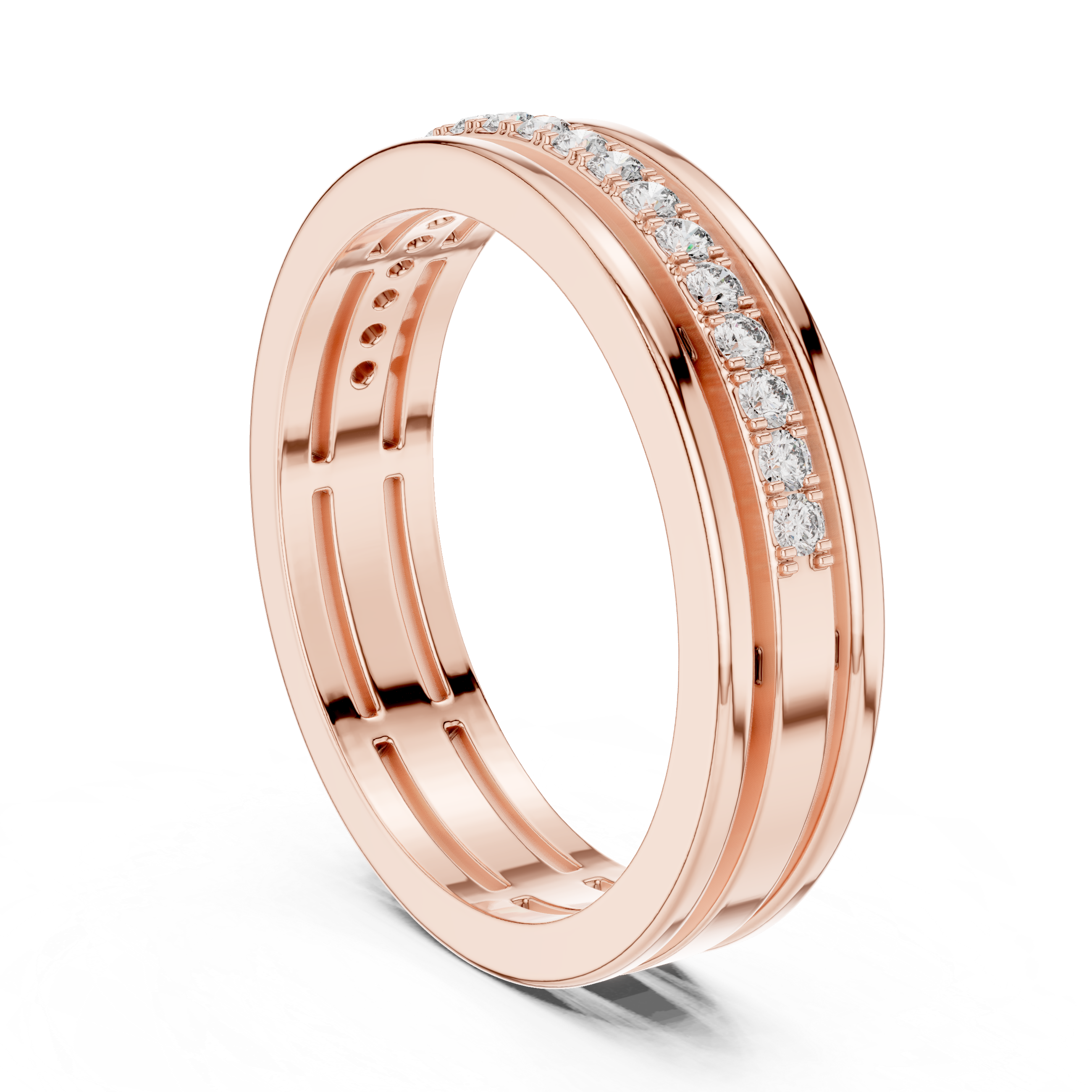 Round Diamond Eternity Lab Grown Diamond Ring