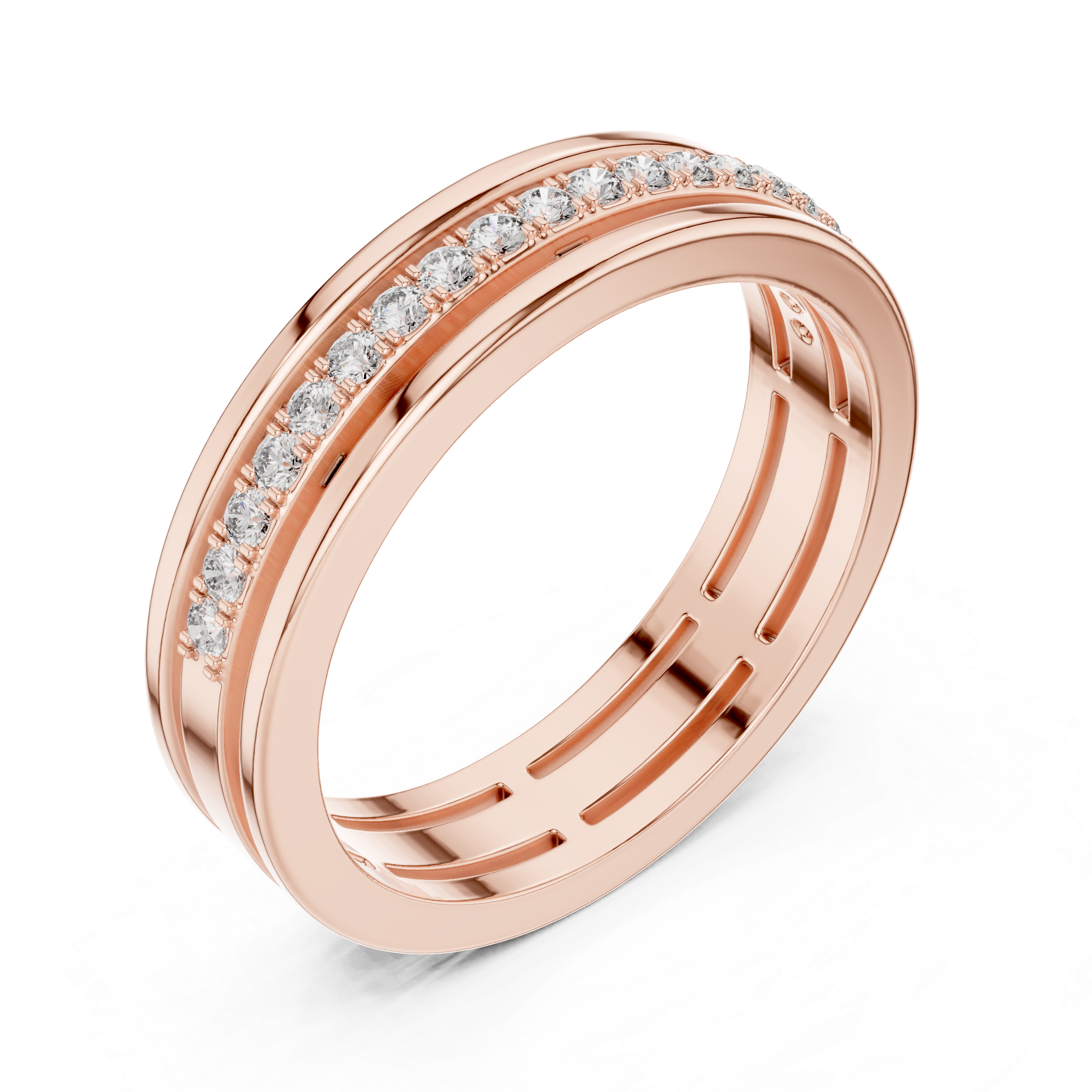 Round Diamond Eternity Lab Grown Diamond Ring
