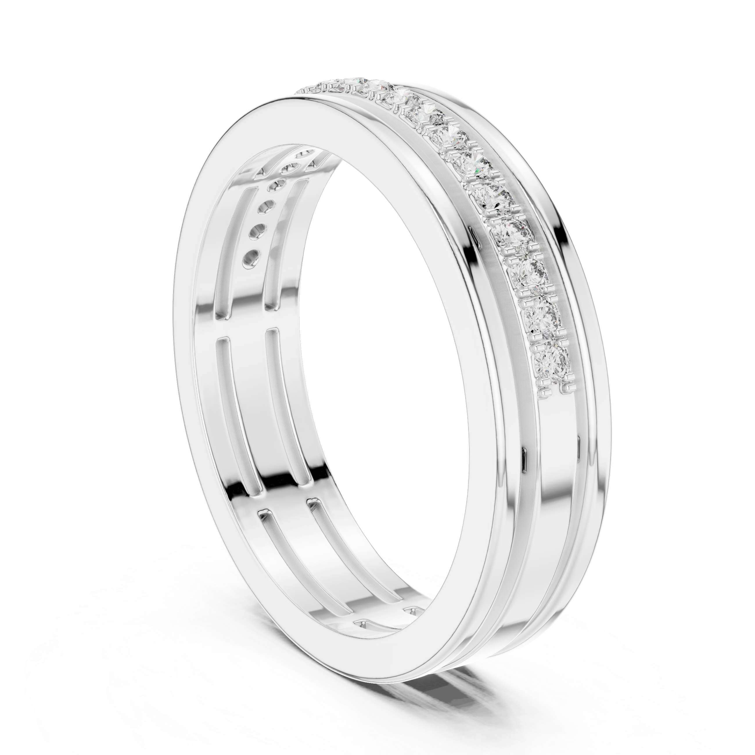 Round Diamond Eternity Lab Grown Diamond Ring