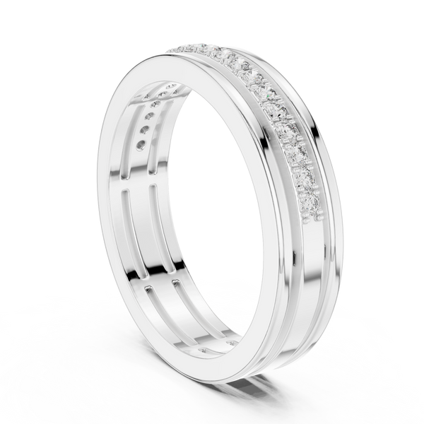 Round Diamond Eternity Lab Grown Diamond Ring