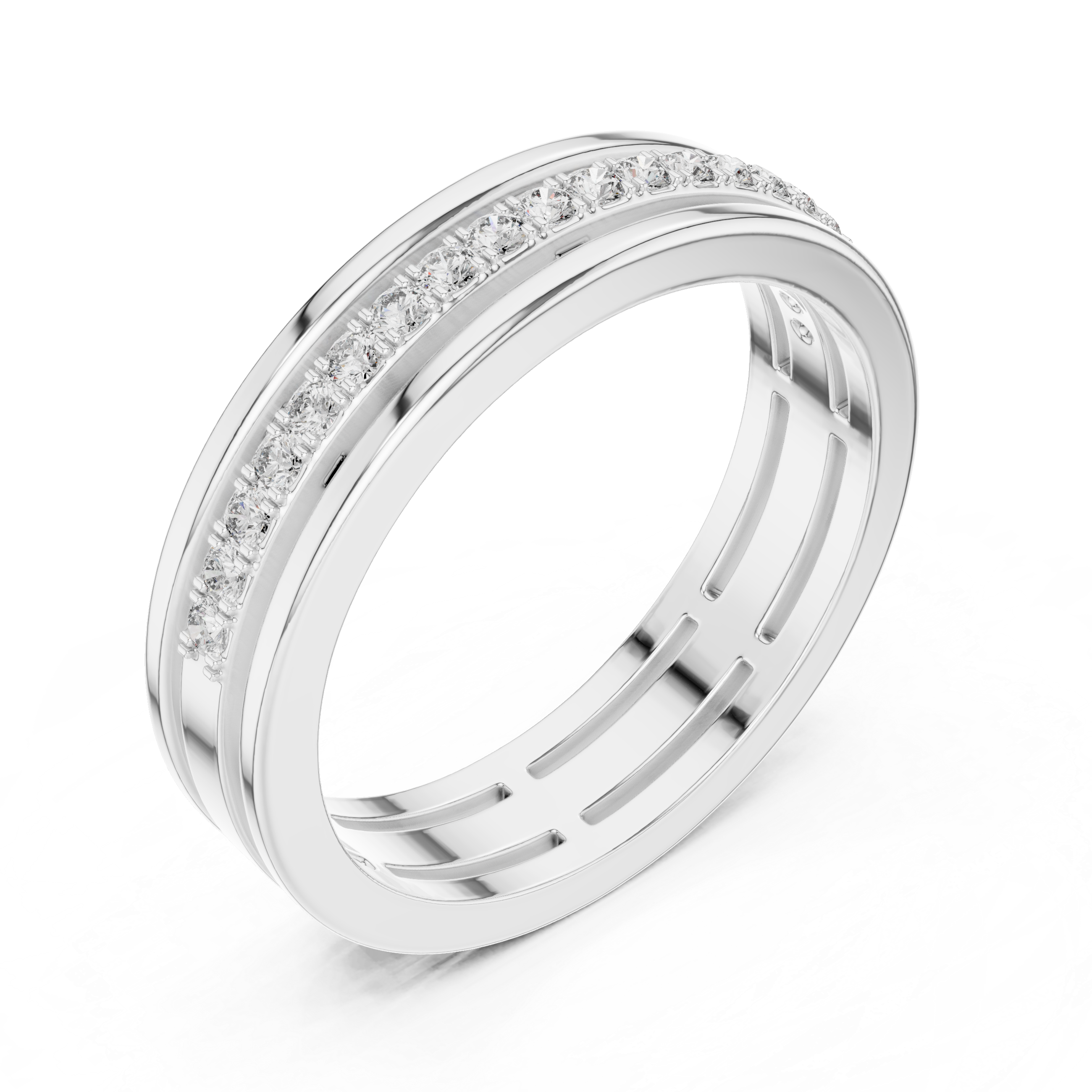 Round Diamond Eternity Lab Grown Diamond Ring