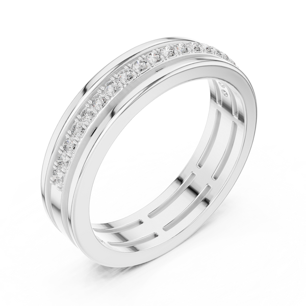 Round Diamond Eternity Lab Grown Diamond Ring