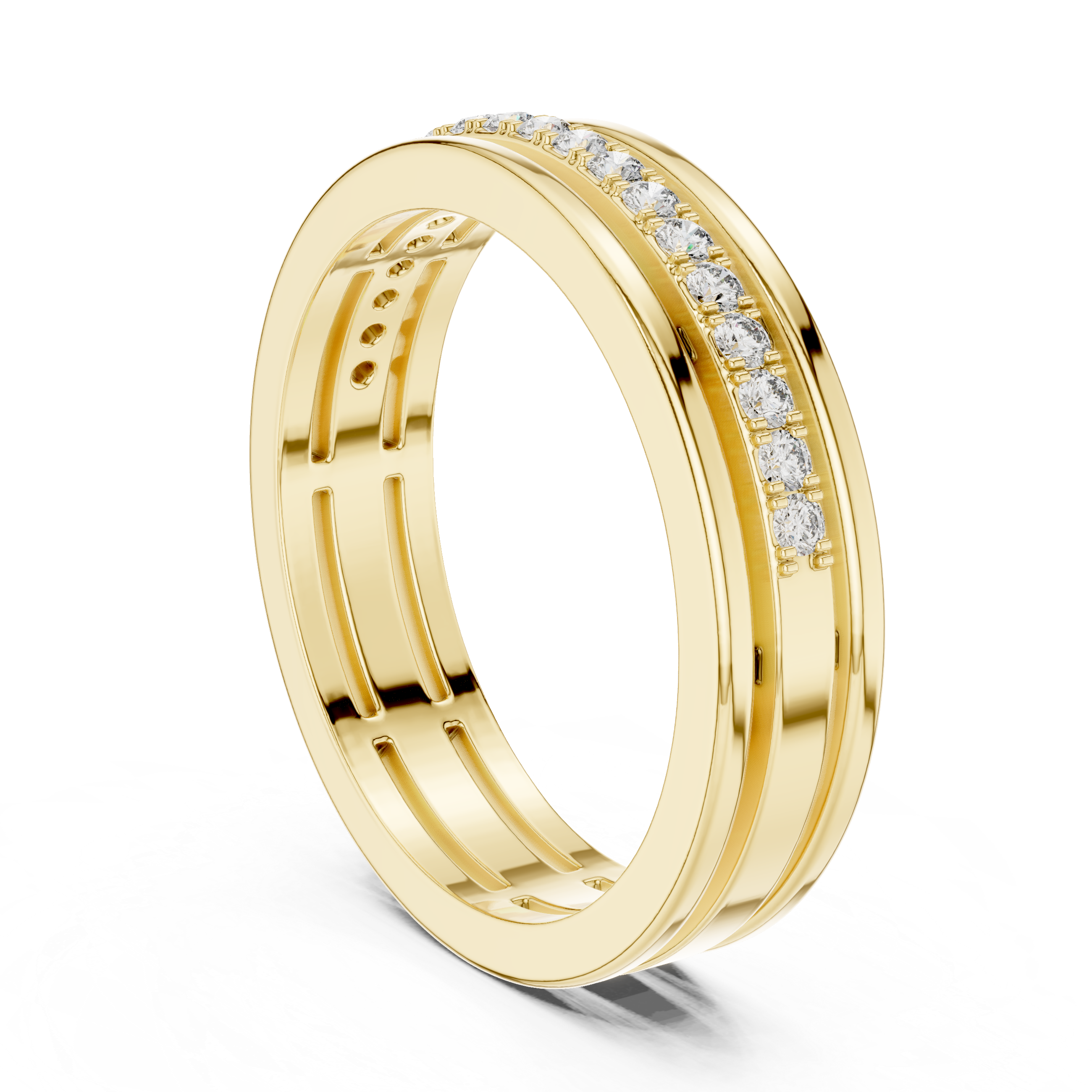 Round Diamond Eternity Lab Grown Diamond Ring