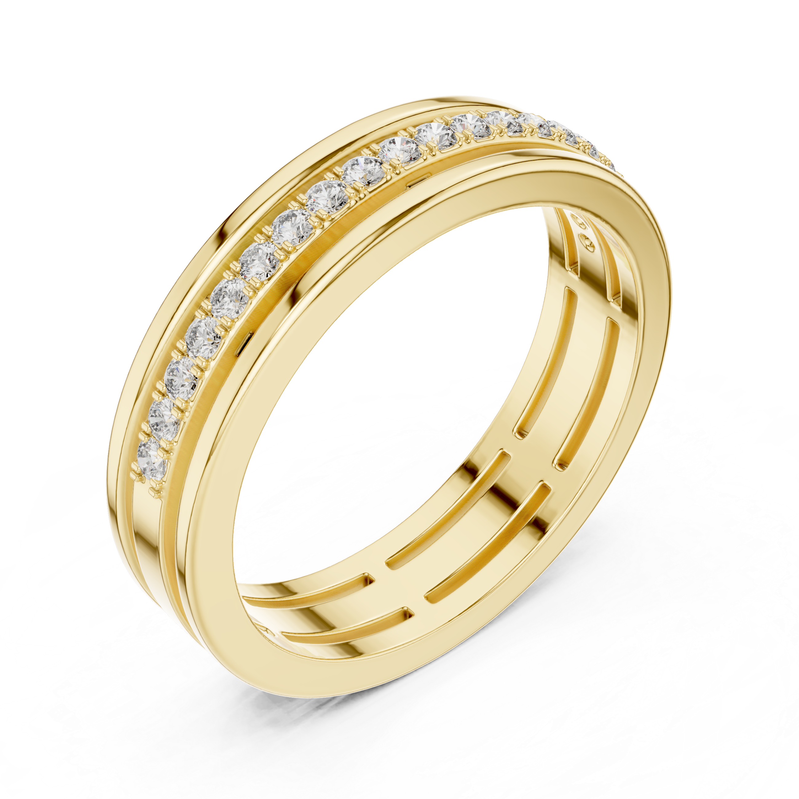 Round Diamond Eternity Lab Grown Diamond Ring