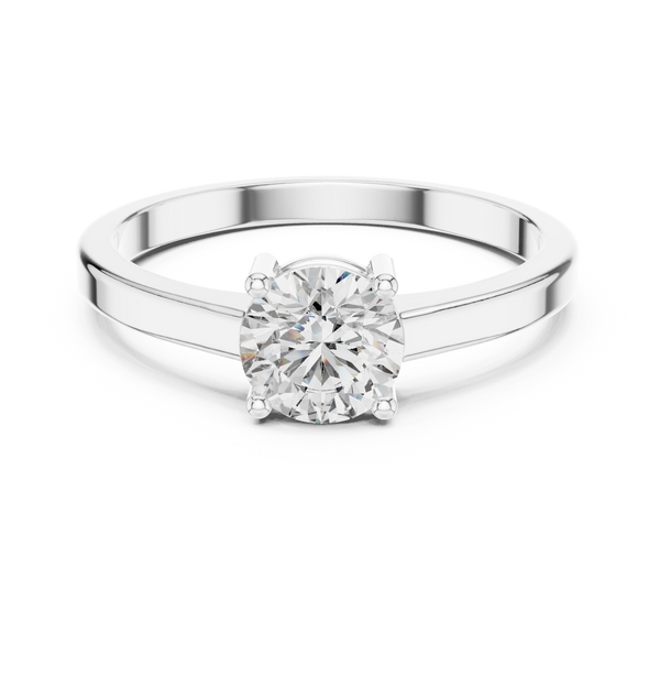 0.8 ct Round Diamond Solitaire Lab Grown Diamond Ring