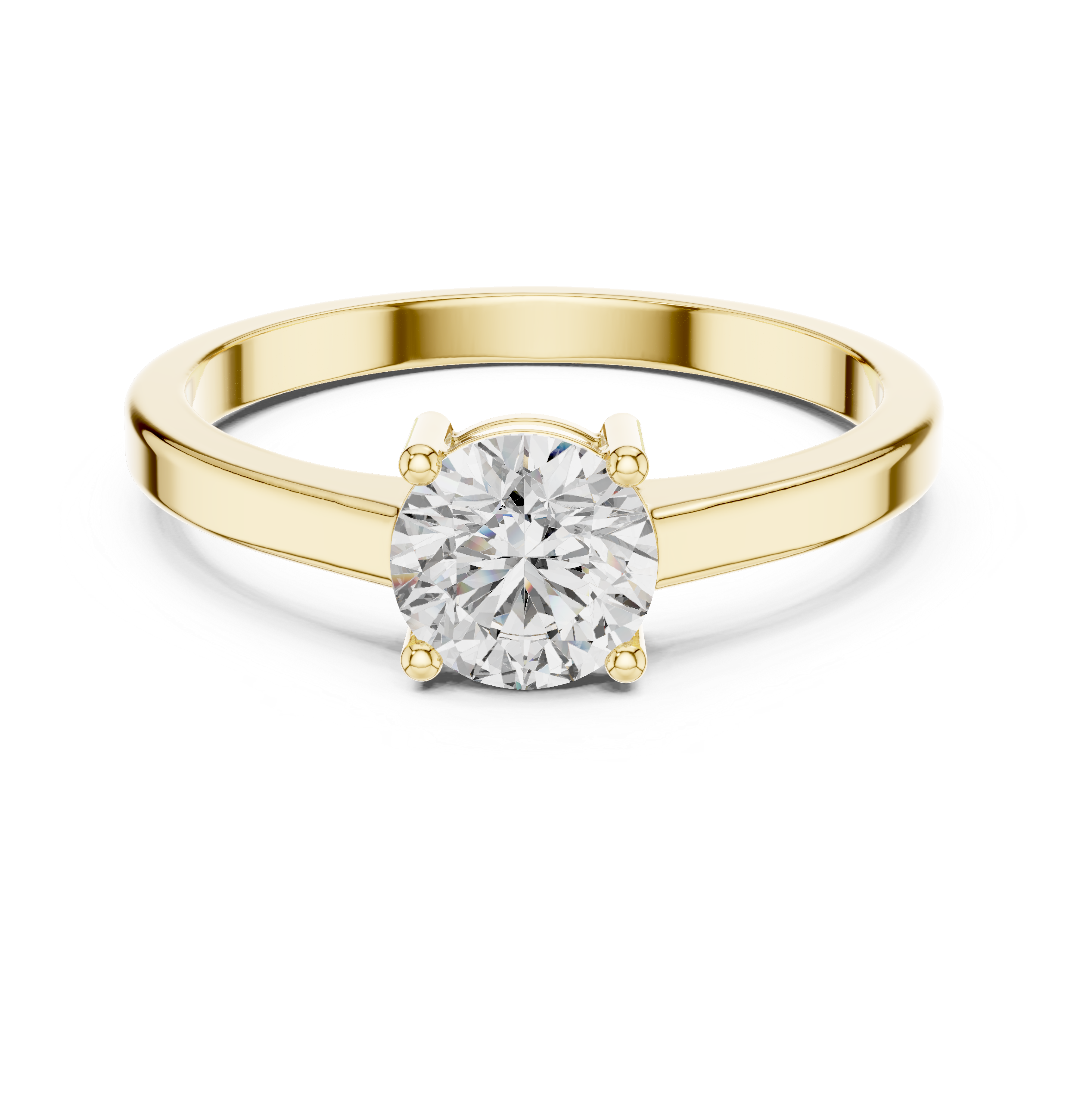 0.8 ct Round Diamond Solitaire Lab Grown Diamond Ring